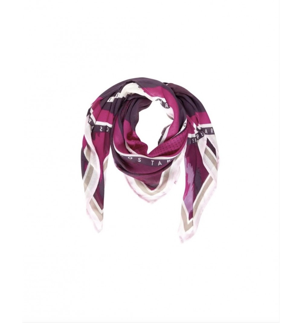 Élégant foulard carré à imprimé rose 572116 STREET-ONE.  L'atelier de Louison à Grand Quartier.