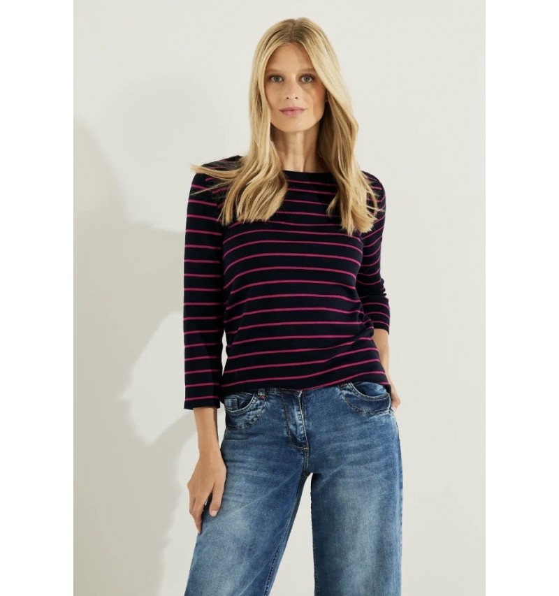 T-shirt basique à rayures 320356 Cecil. L’atelier de Louison à Grand Quartier Rennes.