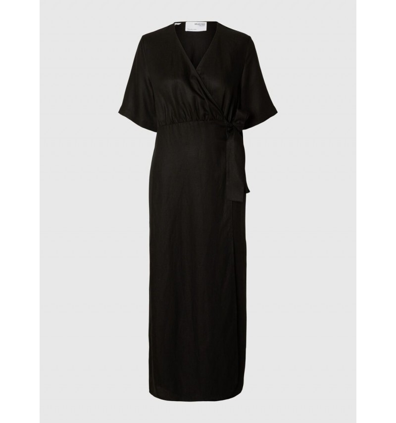 Longue robe cache-cœur Selected