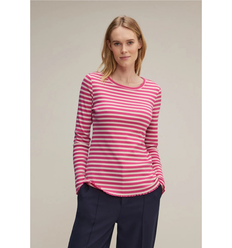 T-shirt rayé à manches longues Street One