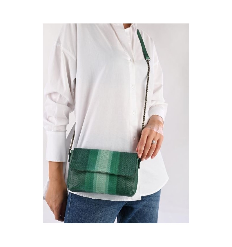 Sac cuir en bandoulière Pieces