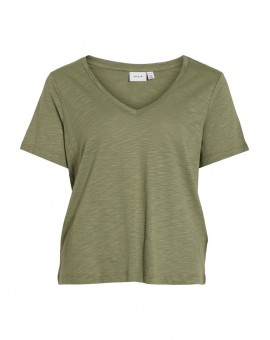 T-shirt en coton flammée Vila