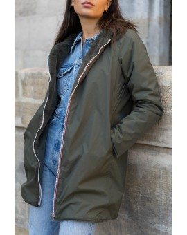 Imperméable fourré réversible long laure Jo