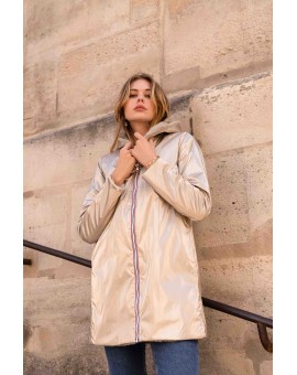 Imperméable fourré réversible long laure Jo