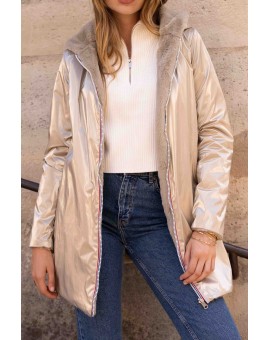 Imperméable fourré réversible long laure Jo
