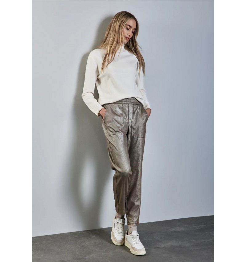 Pantalon cargo brillant Street One