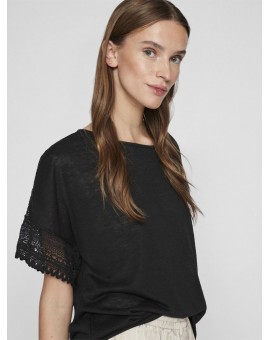 VINULAN O-NECK S/S TOP