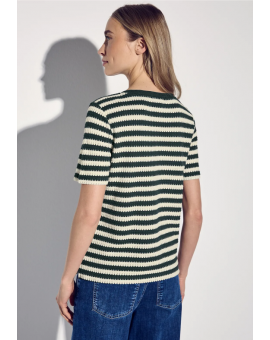 T-shirt à rayures tricot Street One