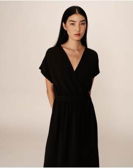 Robe fluide à manches courtes Grace & Mila papillon