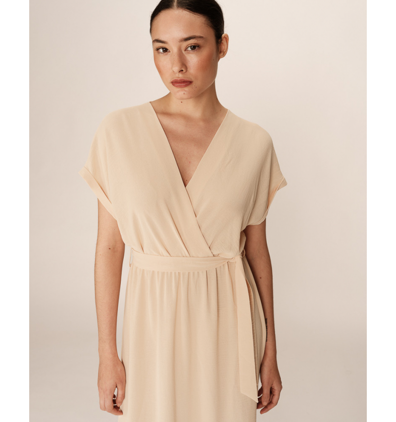 Robe fluide à manches courtes Grace & Mila papillon