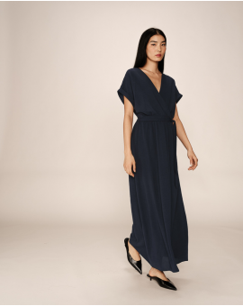 Robe fluide à manches courtes Grace & Mila papillon