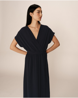 Robe fluide à manches courtes Grace & Mila papillon
