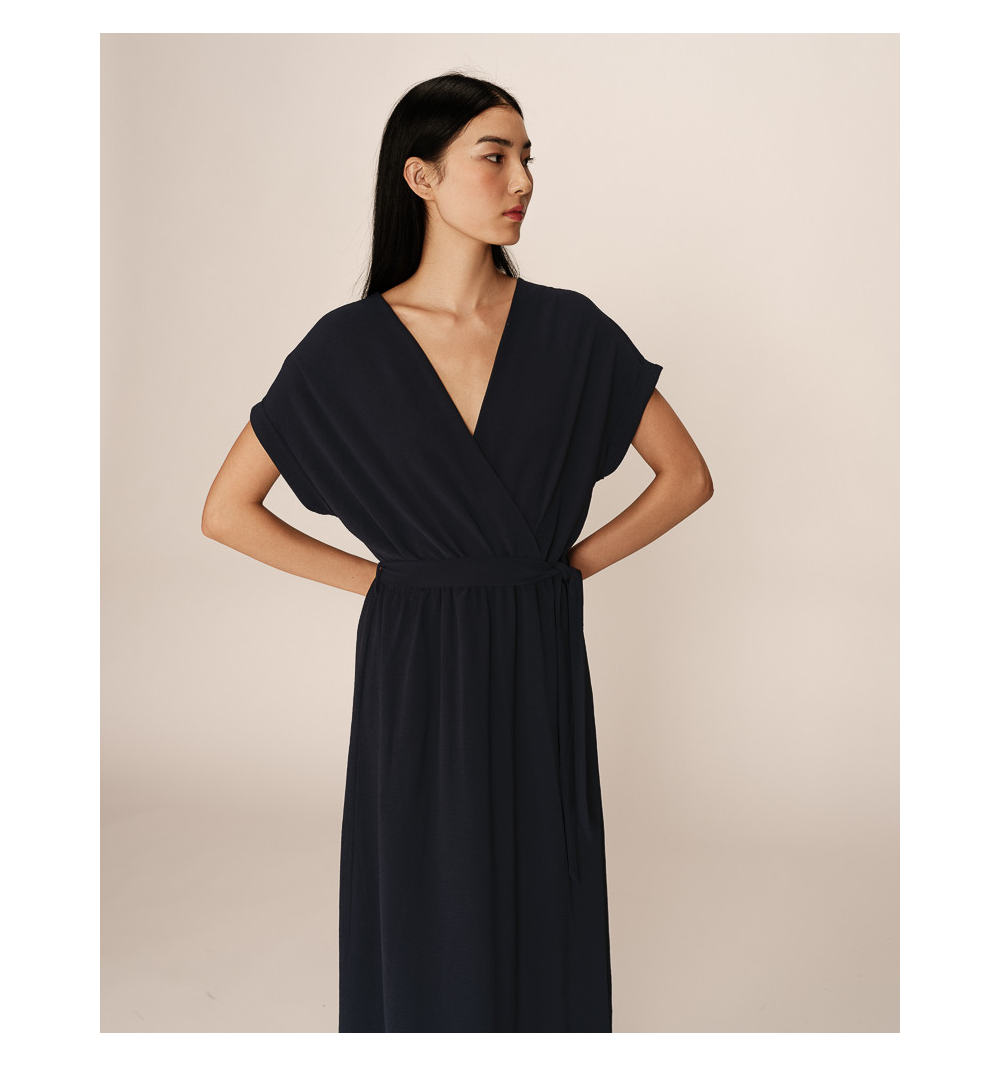 Robe fluide à manches courtes Grace & Mila papillon